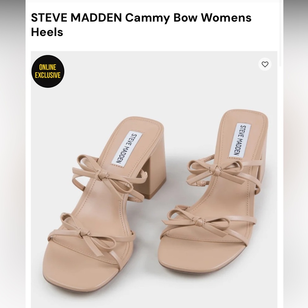Steve Madden Cream Strappy Heels